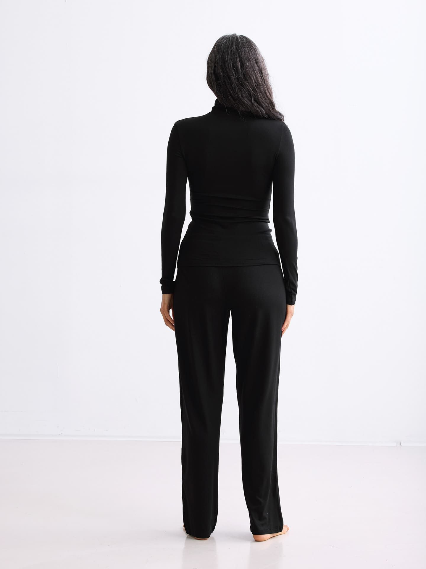 Light Touch Rollkragen Langarmshirt schwarz 3